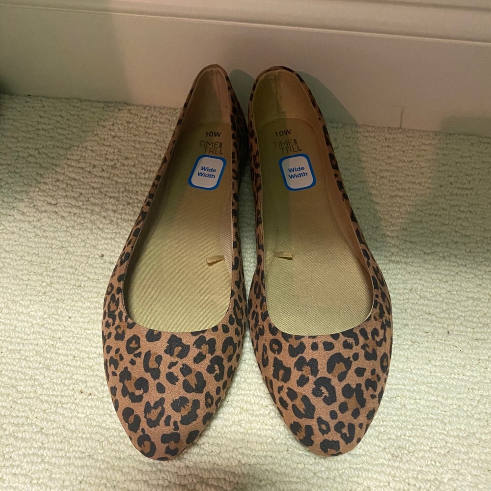 Cheetah Print Flats 10W